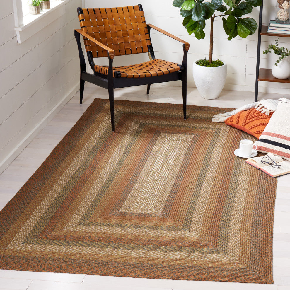 Safavieh Cape Cod Collection BRD652A Rug, Ivory/Green, 3' X 5'