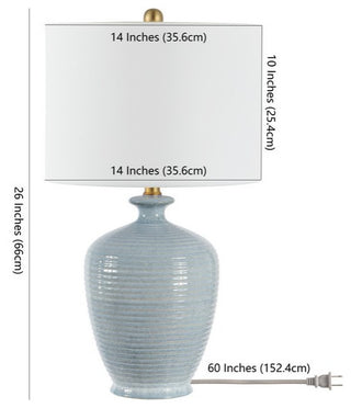 Safavieh Hanron Table Lamp Blue