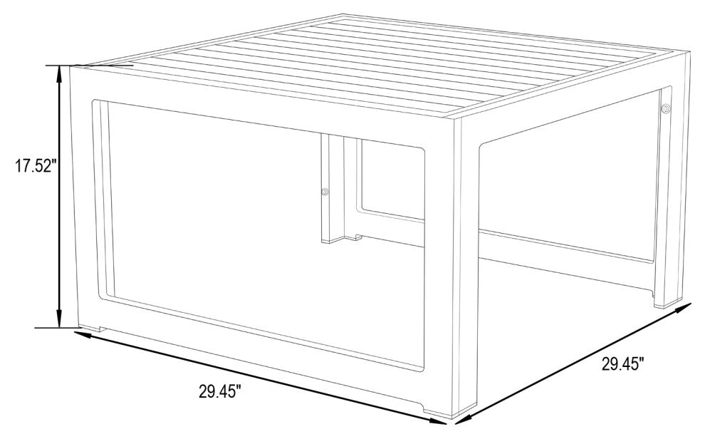 Chelsea 9-Piece Outdoor Patio Sectional With Coffee Table Set, Red