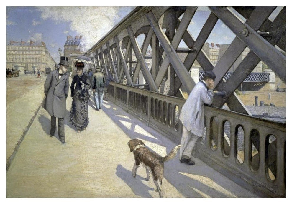 "The Bridge of Europe" Digital Paper Print by Gustave Caillebotte, 38"x27"
