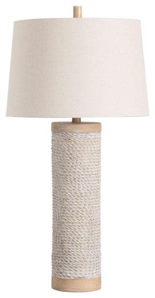 Sutcliffe 32" Table Lamp With Linen Drum Shade, Natural