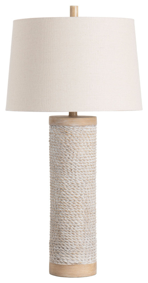 Sutcliffe 32" Table Lamp With Linen Drum Shade, Natural
