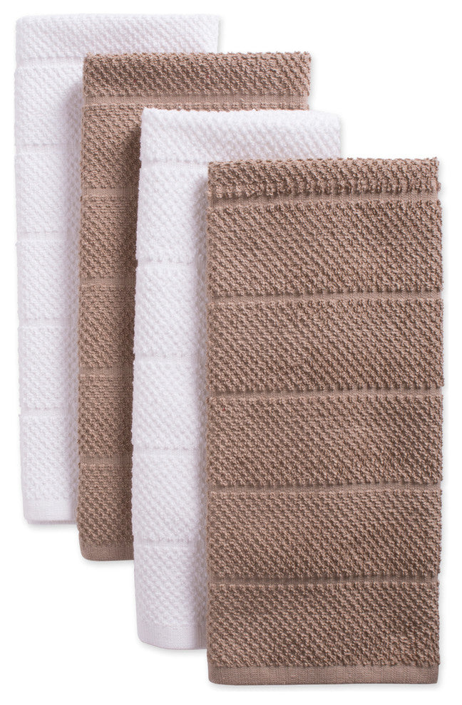 Assorted Stone Basic Chef Terry Dishtowel Set of 4