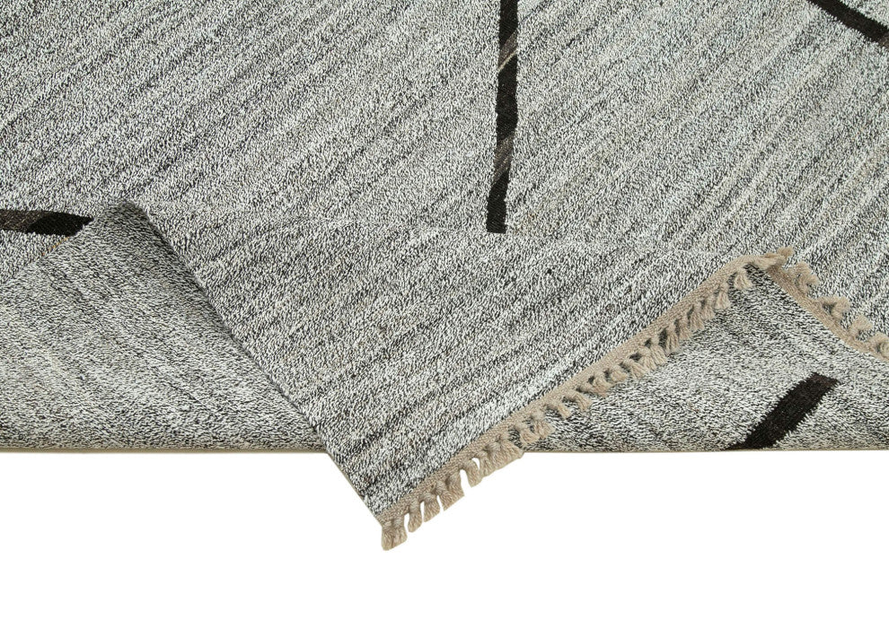 Rug N Carpet - Handwoven Turkish 8' 8'' x 12' 8'' Flatweave Wool Kilim Rug