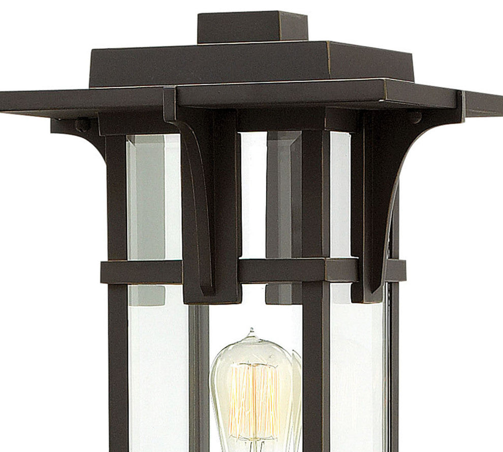 Hinkley Lighting 2321 Manhattan 120v 1 Light 21.5" Tall Post - Oil Rubbed