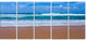 "Fascinating Atlantic Beach in Portugal" Seashore Wall Art, 5 Panels, 60"x28"
