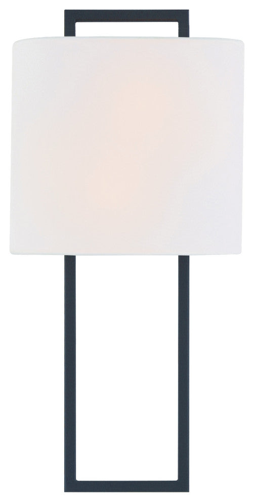 Fremont 2 Light Wall Mount, Black Forged