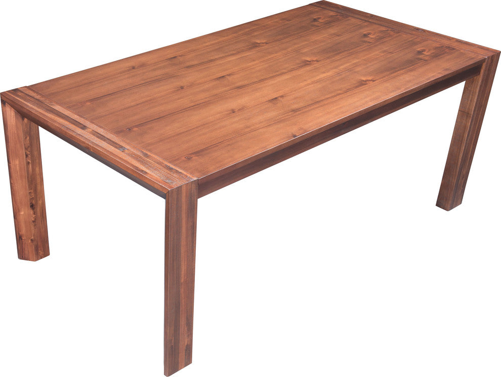 Zuo Modern Perth Extension Dining Table Chestnut