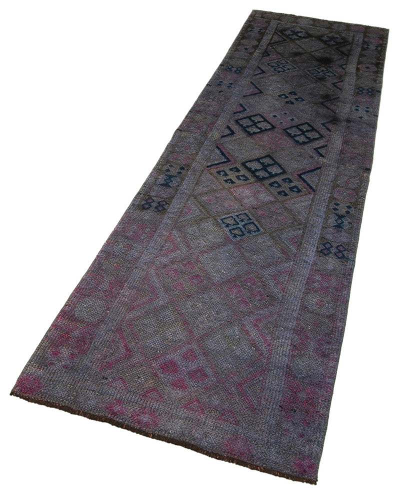 Rug N Carpet - Handmade Oriental 2' 7" x 9' 4" One-of-a-Kind Runner Rug