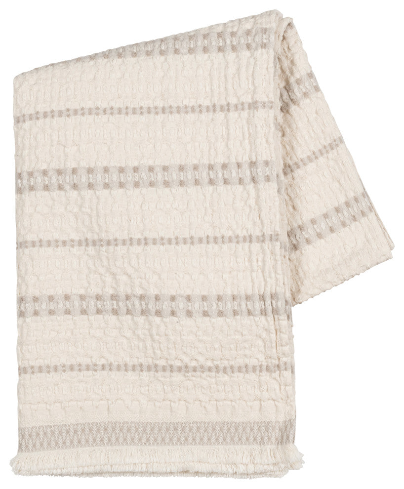 Lisbon Cotton Throw, Taupe