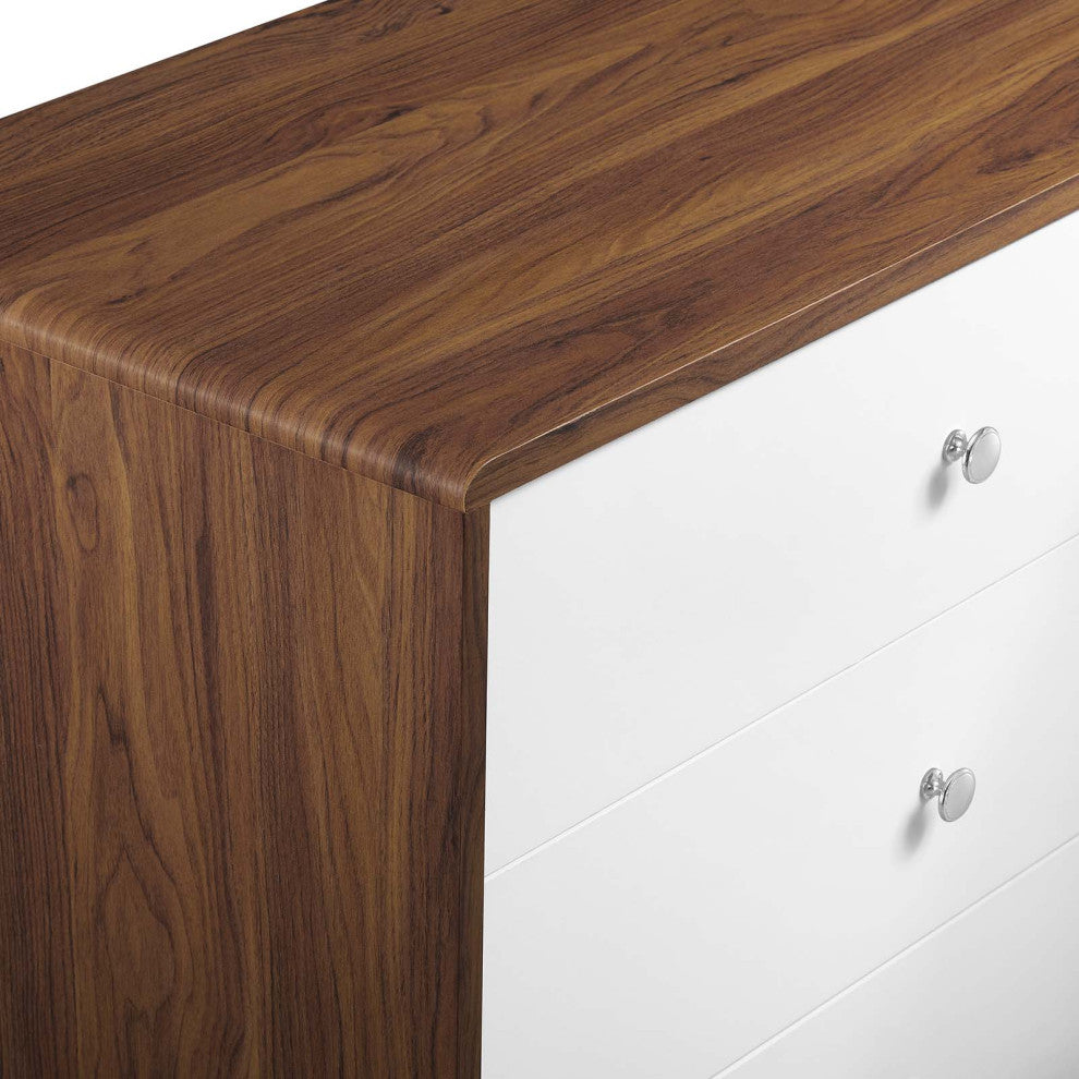 Transmit 5-Drawer Chest, Walnut White