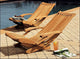 Warwick Reclining Folding Chairs, Outdoor Teak, Set of 2