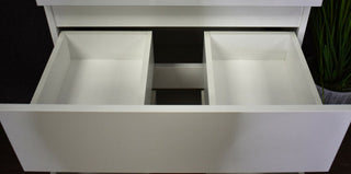 Salt 18Dx24" Floating Bathroom Vanity, Glossy White, Cabinet Only