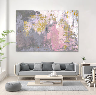 Pink Magic Abstract - 72 x 48 by Patricia Pinto