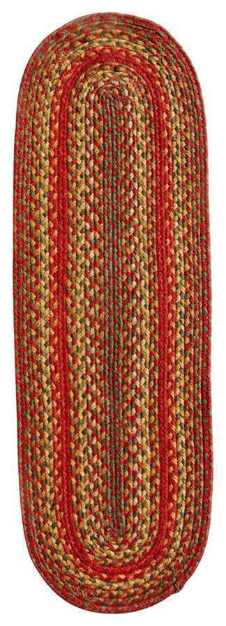 Homespice Decor Cider Barn  Jute Braided Table Runner 11" x 36" (Oval)