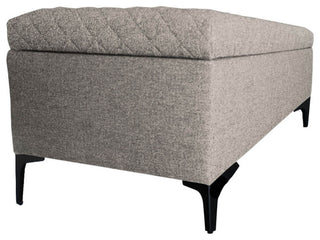 Reece Upholstered Storage Bench, Tan