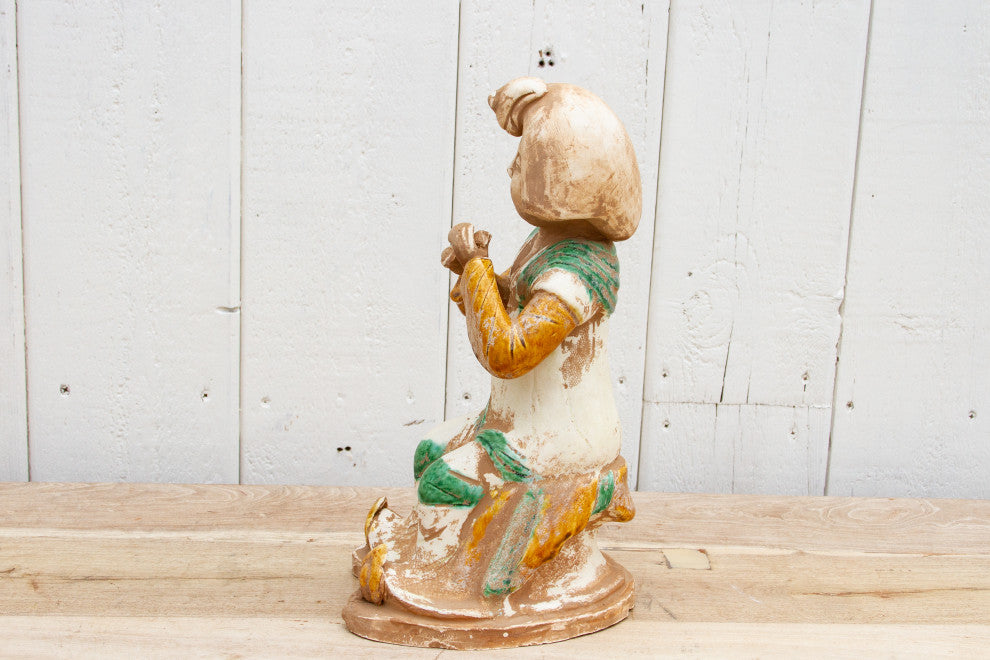 Original Sancai Glazed Chinese Statue