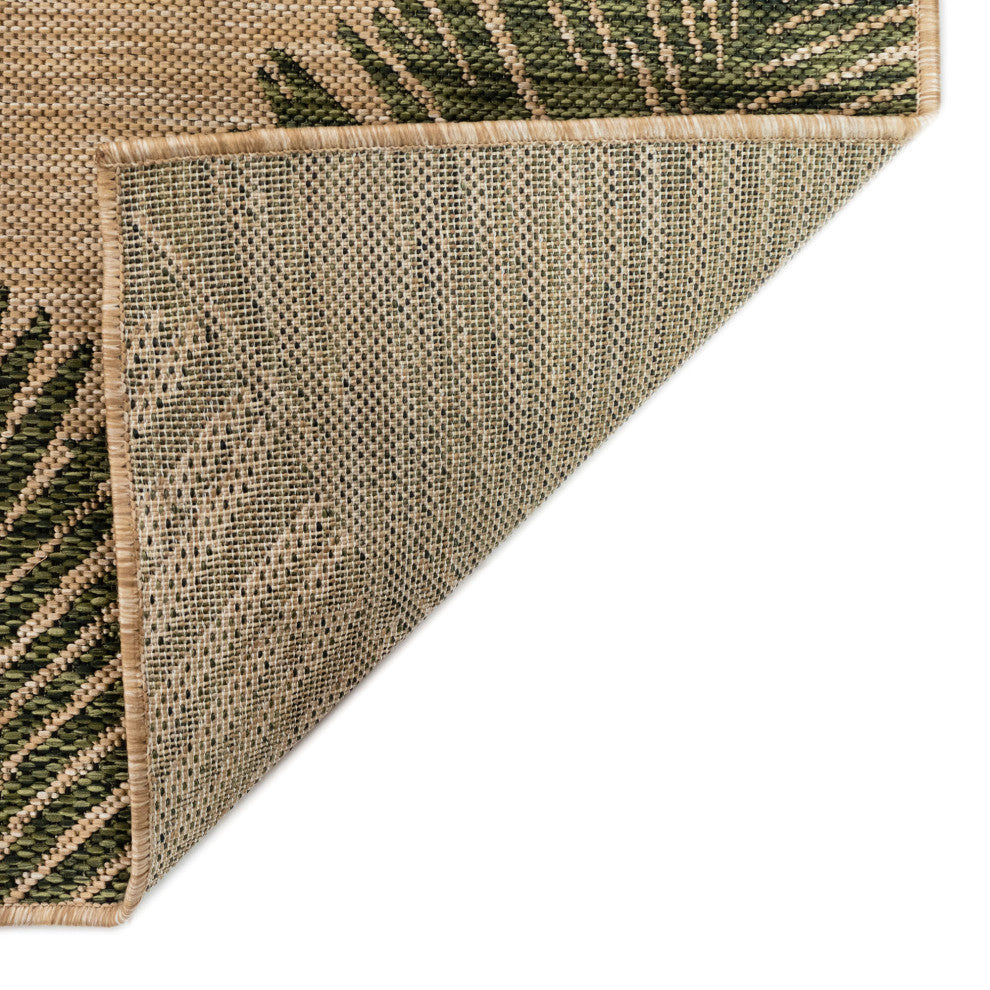Carmel Palm Indoor/Outdoor Rug, Green, 1'11"x4'11" Runner