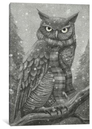 "Winter Owl" by Terry Fan, 26x18x1.5