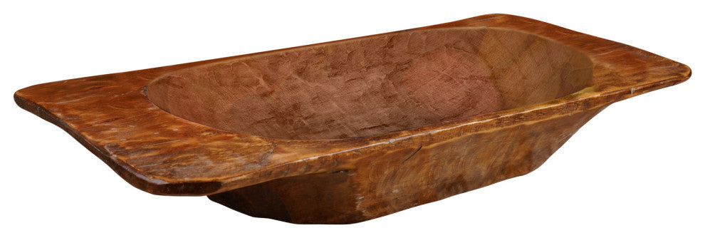 Food Safe Eurostyle Deep Rustic Wooden Dough Bowl