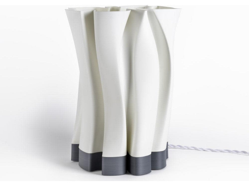 JONATHAN Y Lighting USA1002 Flame 14" Tall LED Novelty Table Lamp - White /