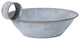 Round Tapered Pan in Weathered Zinc