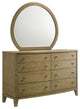 Granada 8-drawer Dresser and Mirror Natural Pine