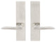 Ecco Lever, Full Dummy Tubular Pair, Left Hand, Satin Stainless Steel