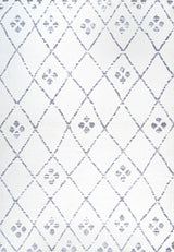 Izil Moroccan Geometric Diamond Ivory/Light Gray 3'x5' Area Rug