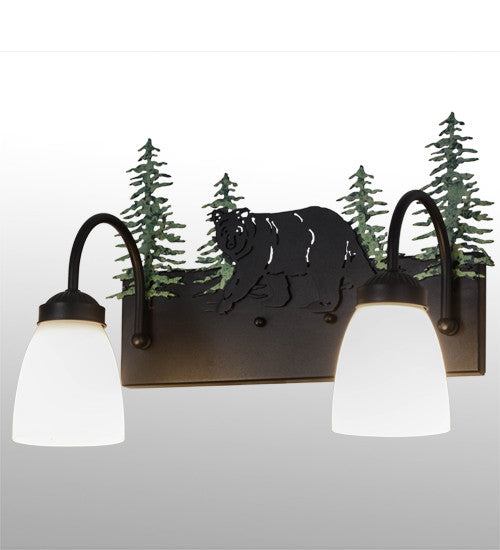 16 Wide Lone Bear 2 Light Vanity Light