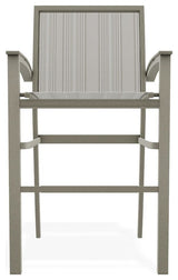 Bazza Sling Bar Height Stackable Outdoor Stool, Harbor/Storm