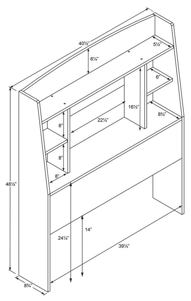 Astrid Twin Headboard, Drifted Gray