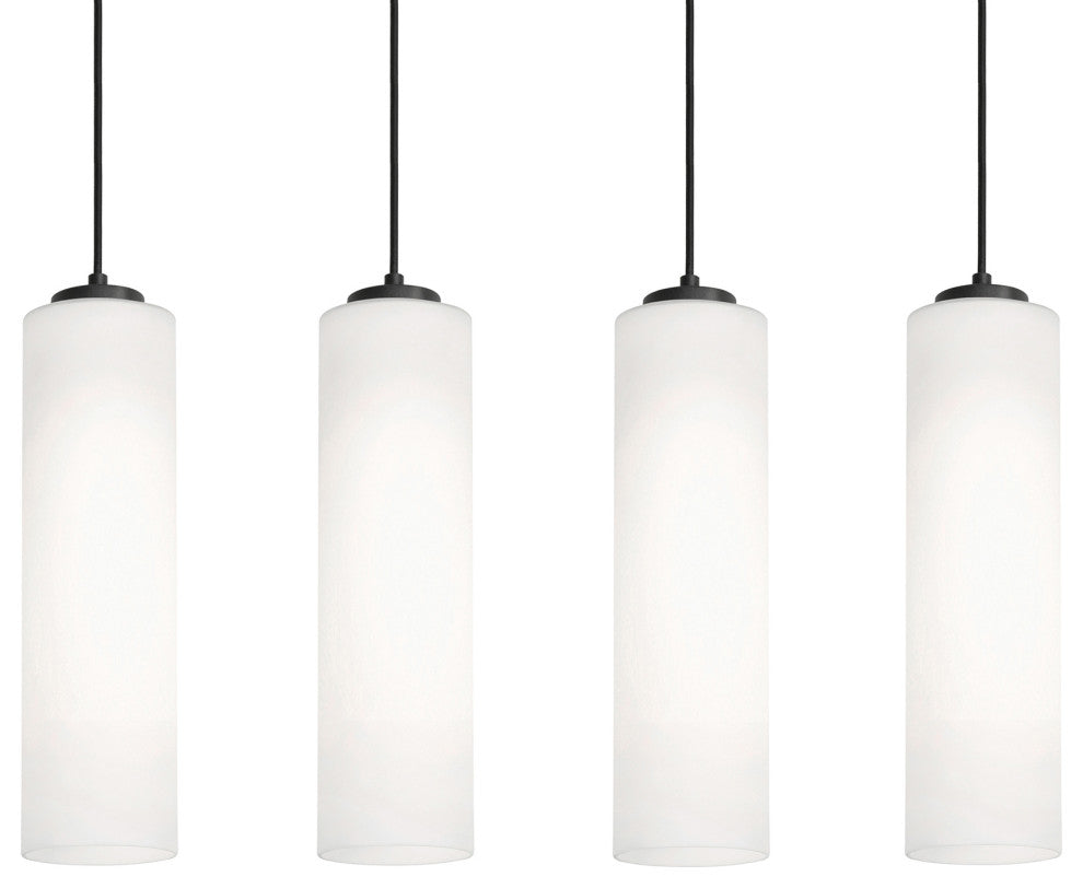 Leo 4-Light Linear Pendant, 120V, 60W, Black