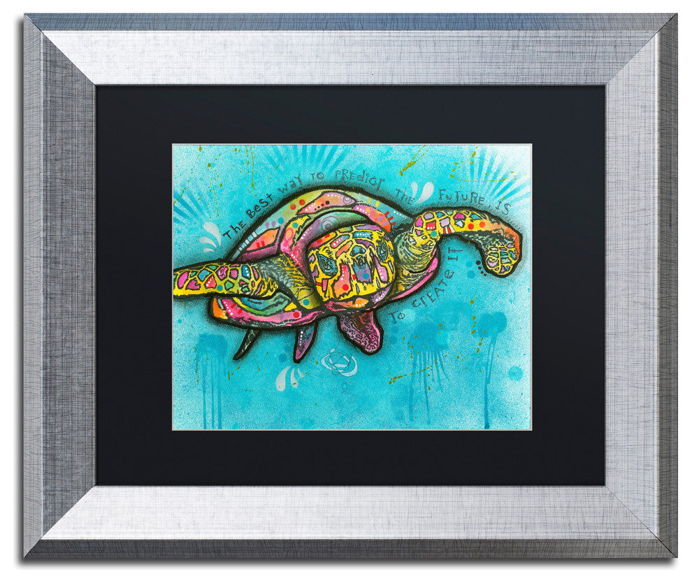Dean Russo 'Turtle' Framed Art, 11x14, Black Mat, Black Mat