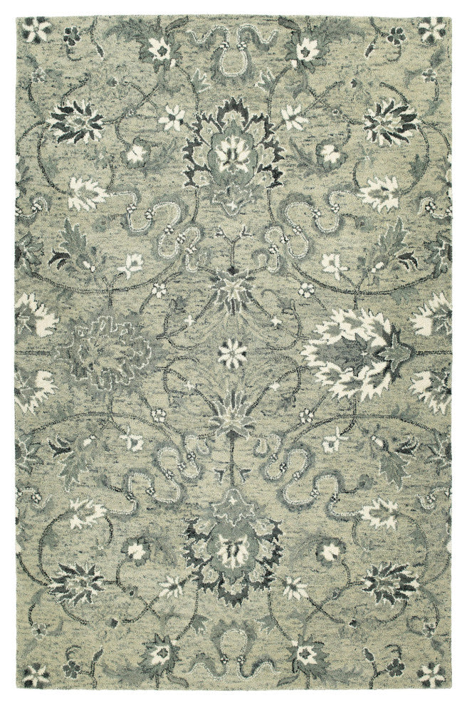 Kaleen Chancellor Collection Gray Heathergray Runner 2'6"x8'