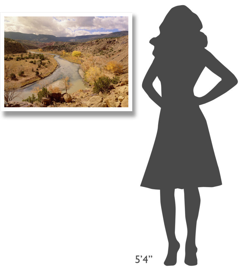 "Rio Chama in autumn, New Mexico" Digital Paper Print by Tim Fitzharris, 34"x26"