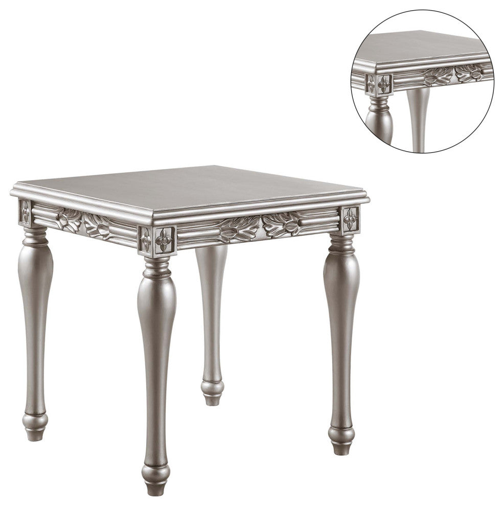Acme Pelumi End Table Platinum Finish