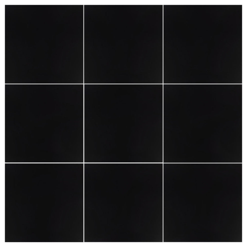 Klavier Matte Black Porcelain Floor and Wall Tile