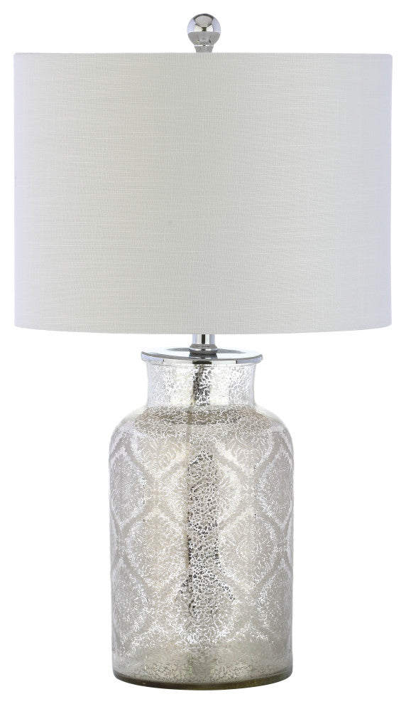 Emilia Trellis Pattern Glass Table Lamp, Emilia