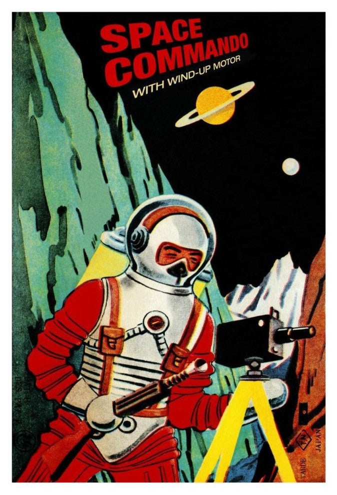 "Space Commando" Digital Paper Print by Retrobot, 31"x46"