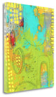 "Green Monster" By Sarah Ogren,Ready to Hang Giclee Print on Gallery Wrap Canvas