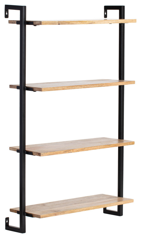 Phantom Wall Mounted Shelf, Natural/Black