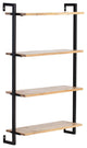 Phantom Wall Mounted Shelf, Natural/Black