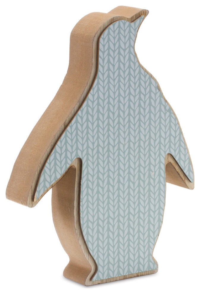 Wood Penguin Decor, Set of 2