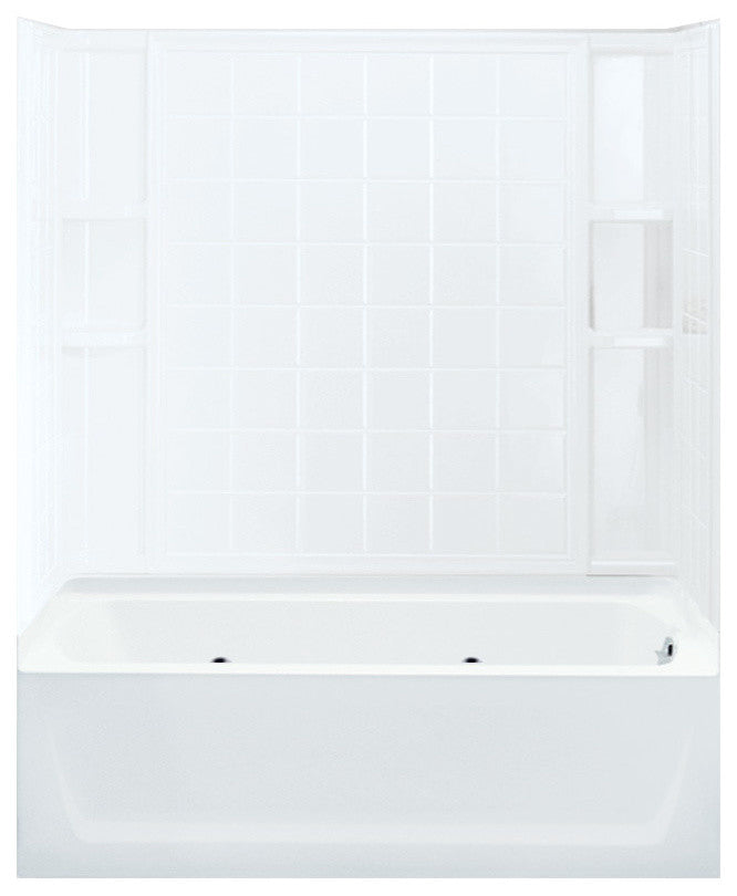 Sterling  Ensemble 74"x32"x60" Vikrell Whirlpool Tub/Shower