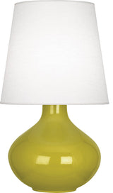 June Table Lamp, Oyster, Citron