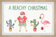 "Merry Beachy Christmas" Framed Painting Print, 45x30