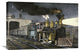 "Night Express: The Start" Stretched Canvas Giclee by Currier and Ives, 30"x20"