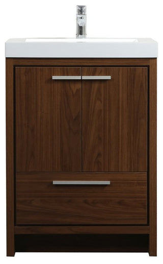 Walker 24" Single Bathroom Vanity, Walnut