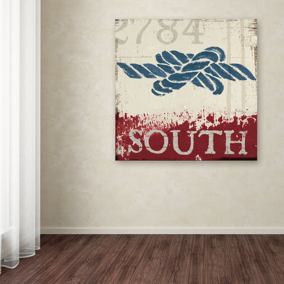 'Nautical II Red' Canvas Art by Wellington Studio